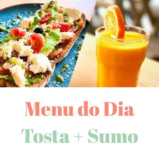 Menu Tosta de Abacate + Sumo