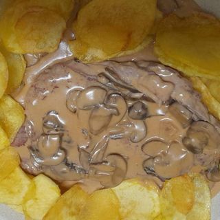 Bife com Cogumelos