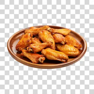Asinhas de Frango Picantes com Batata Frita
