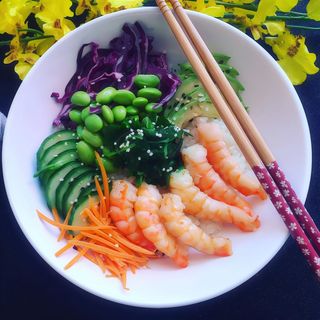 Poke Bowl de Camarão