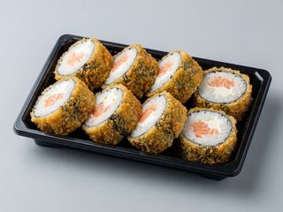 Sushi Hot Rolls de Salmão e Philadelphia