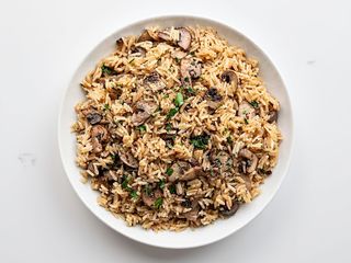 Egg Mushroom Pullaw Rice