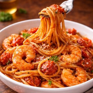 Linguini Marinara com