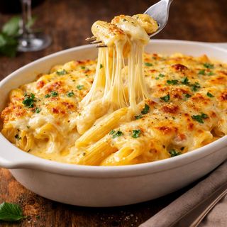 Penne Gratinado de 3 Queijos