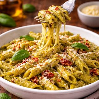 Penne Cremoso ao Pesto