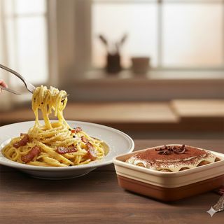 Combo Carbonara + Tiramisù