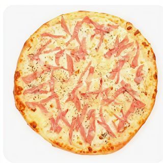 Pizza Pequena de Bacon e Cogumelos