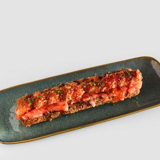 C4-Cachorro de Salmão e Gamba Panada