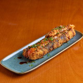 C2-Cachorro de Salmão e Gamba Panada