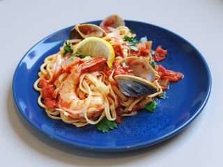 Massa com Frutos do Mar