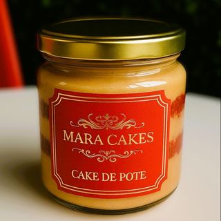 Bolo no Pote Doce de Leite Red Velvet