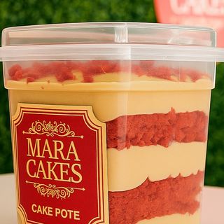 Bolo no Pote Doce de Leite Red Velvet