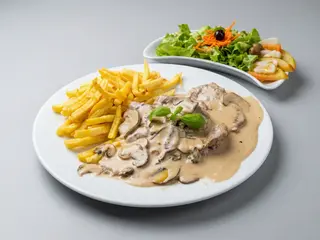 Bifinhos com Cogumelos