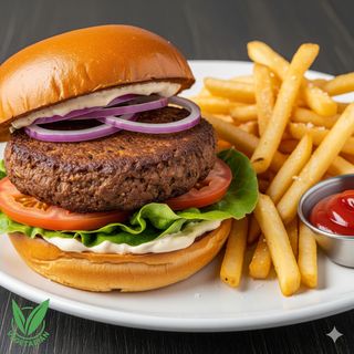 Hambúrguer Vegetariano no pão