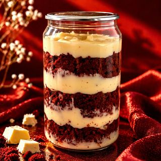 Brownie Red Velvet na Lata