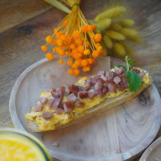 Ovos Mexidos com Bacon