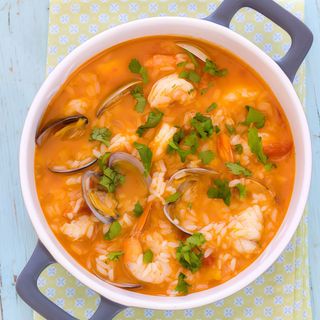 Arroz de Tamboril com Gambas - meia dose