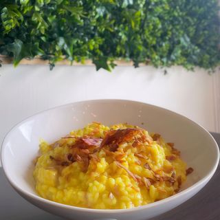 Risotto de Frango e Bacon c/Açafrão 