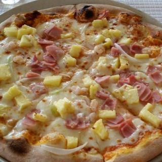 Menu pizza média australiana