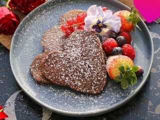 Panquecas com Manteiga de Amendoim e Nutella