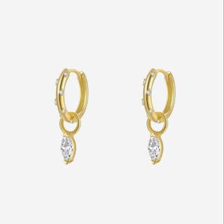 White Marquise Kohla Hoop