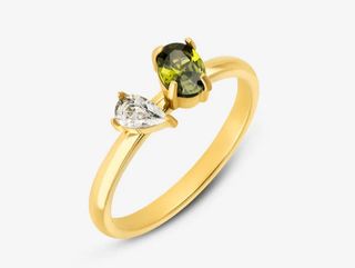 Anel Green Olive Elle - Tamanho 8