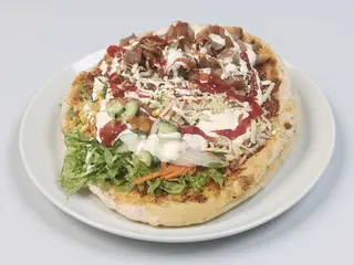 Pizza kebab wrap