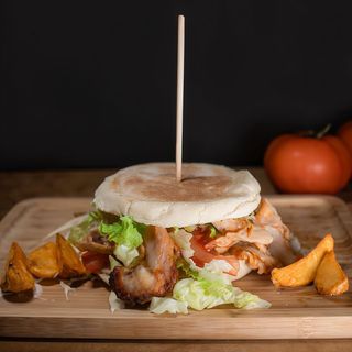 Hamburguer com carne kebab