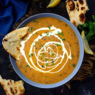 Daal Makhni Com arroz ou naan.