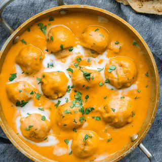Malai Kofta Com arroz ou naan.