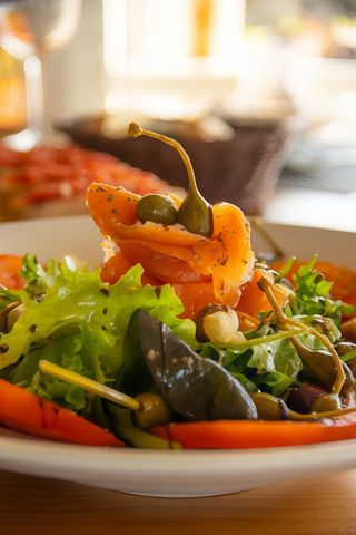 Salada de Salmão Fumado