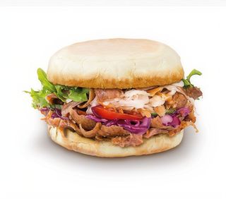 Kebab em Bolo do Caco