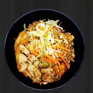 Arroz chau chau com Frango Grelhado