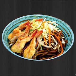 Massa com Camarão Grelhado 