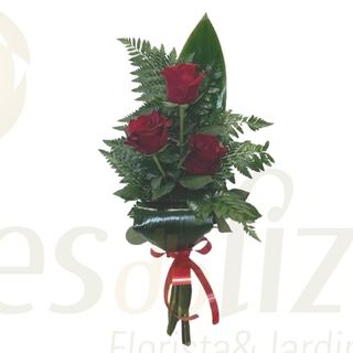Ramo 3 Rosas Vermelhas - São Valentim