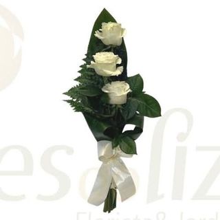 Ramo 3 Rosas Brancas - São Valentim