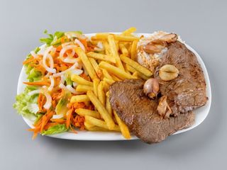 Bife de Alcatra ao alho