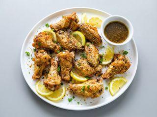 Lemon Pepper E Garlic Parmesana Wings 8 Unidades