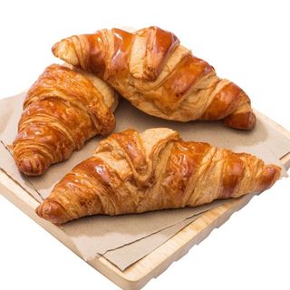 Croissant Folhado/Bagel Recheado com Compota Morango  