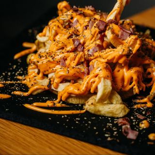 Batata cheddar e bacon