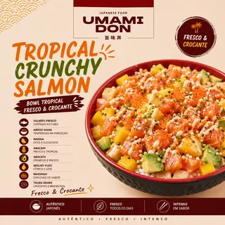 Tropical crunchy salmon