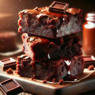 Brownie com Bola de Gelado de baunilha