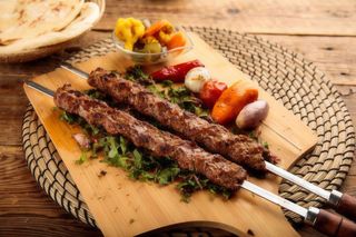 Seekh Kebab no Prato
