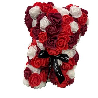 Urso de Rosas BRANCO;VERMELHO;BOURDEAUX