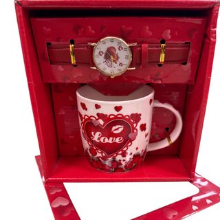 Kit LOVE CANECA E RELÓGIO 