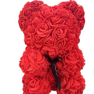 Urso de Rosas VERMELHO