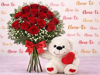 Kit 15 Rosas +Peluche