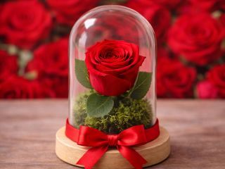 Campanula Rosa Preservada 1