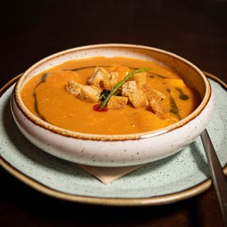 Creme de peixe e Camarão