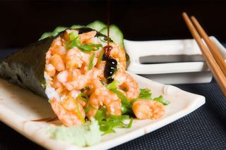 Temaki de Camarão Panado